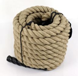 NEW 40’ HEMP MANILA HEAVY BATTLE ROPE 2” DIAMETER GYM EXERCISE WORKOUT
