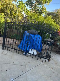 Wrought iron fence