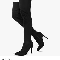 Women’s Over The Knee Velvet Boots 
