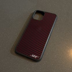 iPhone 11 Pro Red Carbon Fiber Phone Case