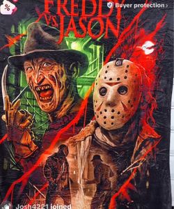 🔥 Freddy Krueger vs Jason Voorhees Horror Blanket – Nightmare on Elm Street / Friday the 13th