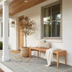 Mizuya Brown Outdoor Bench