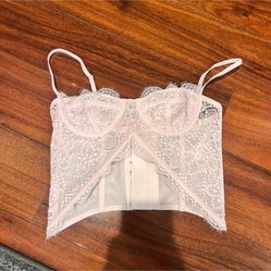 Urban Outfitters Light Pink Corset Bustier Top