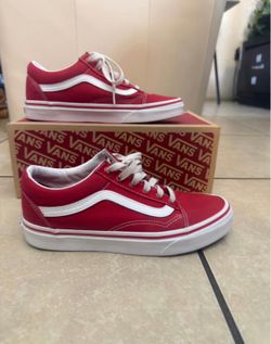 Red Vans 5 1/2M