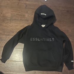 Black Essentials Hoodie