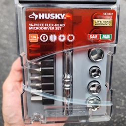 Husky Flex Head Micro Ratchet Set 
