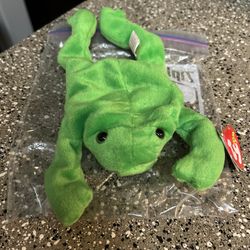 1993 Legs The Frog Beanie Baby- One Of The Original 9