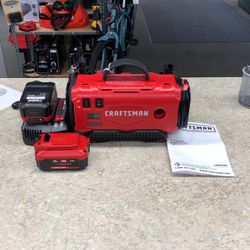 Craftsman CMCE520 20V Power Source: Battery, Car, Electric Air Inflator 