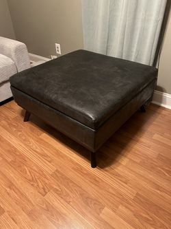 Ottoman Coffee Table Charcoal Grey