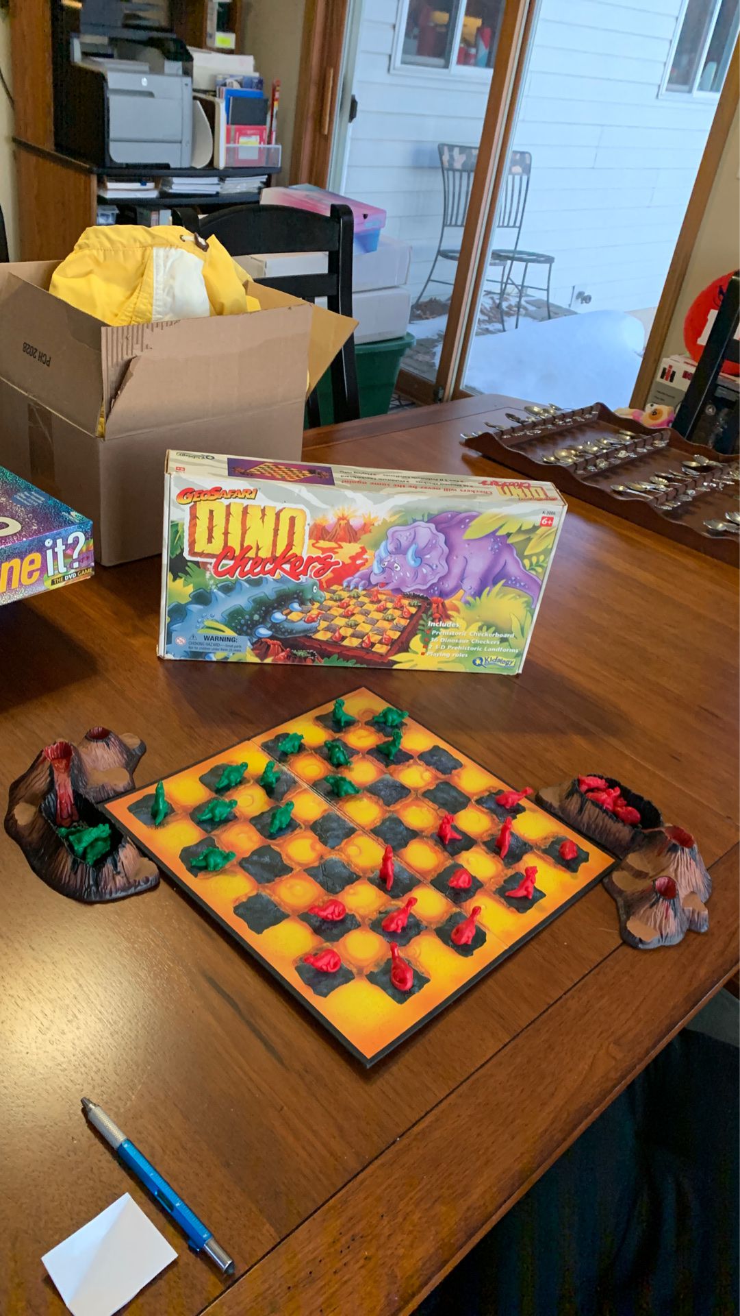 USED: Kidology “DINO Checkers” Game