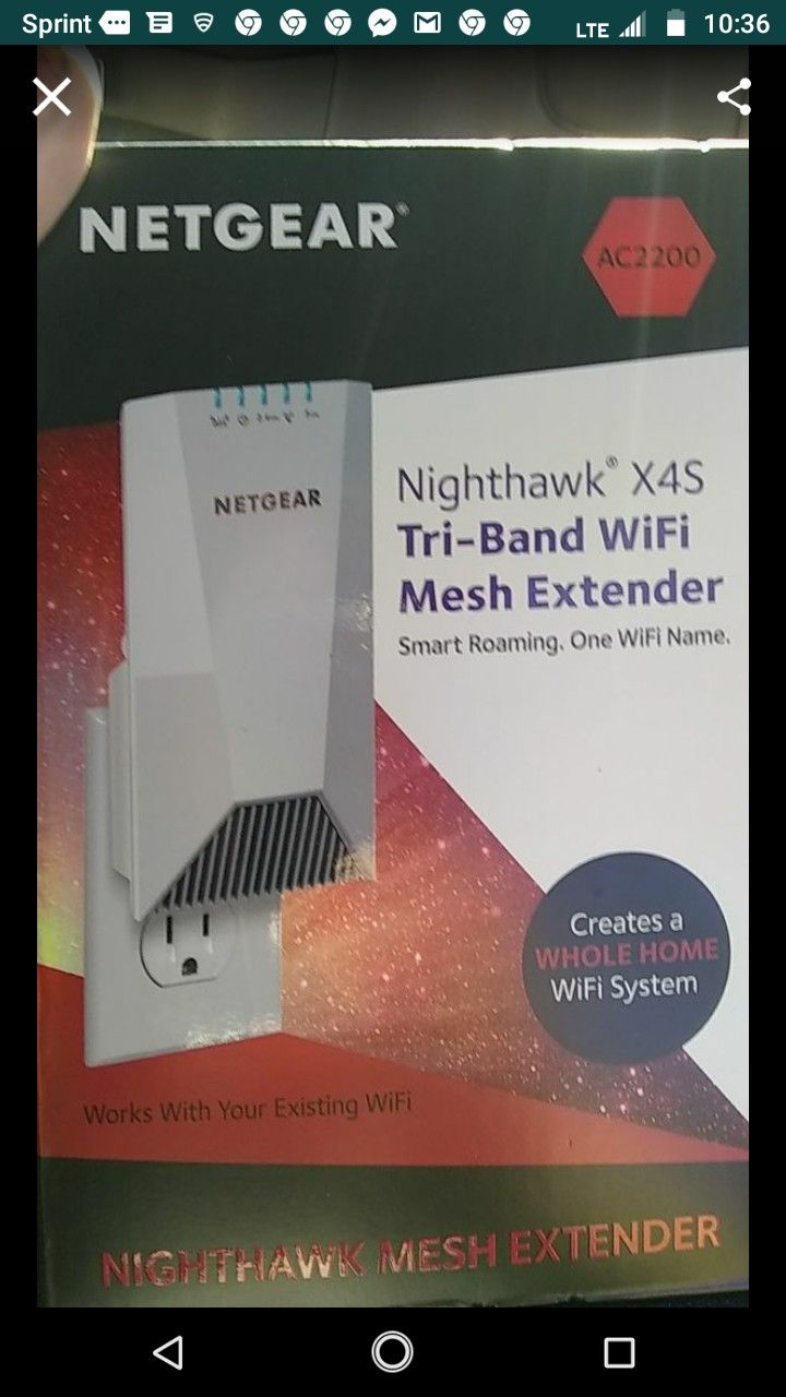 Netgear WiFi extender x4s