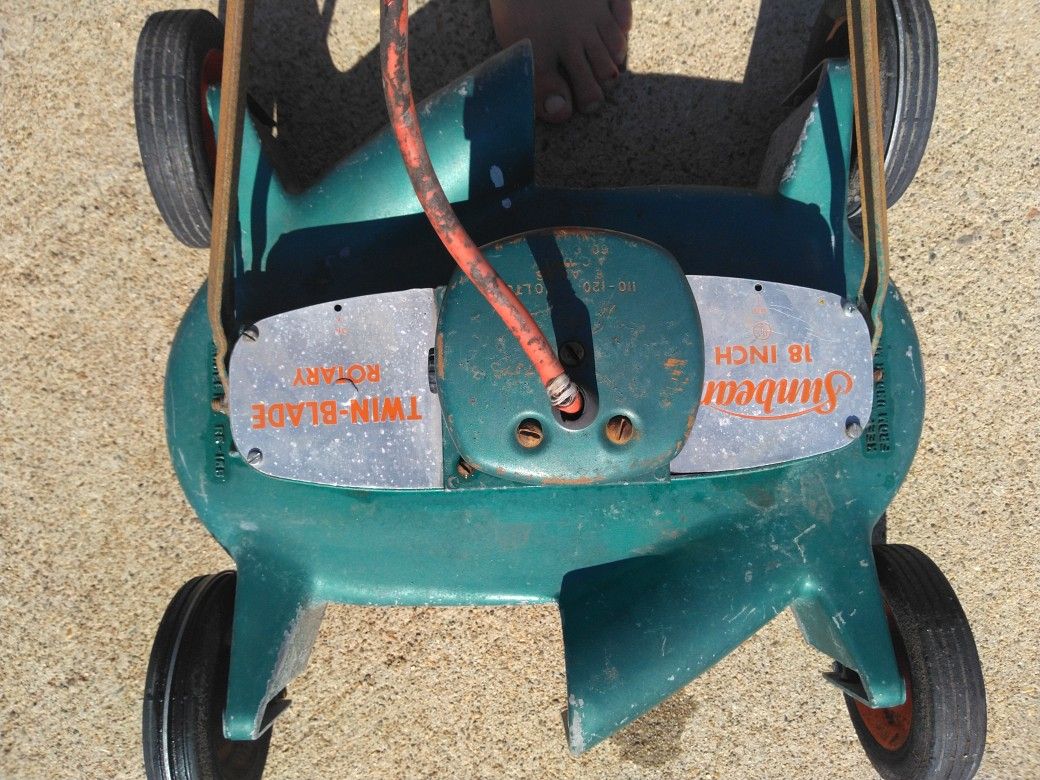 Lawnmower, Sunbeam Vintage Electric 