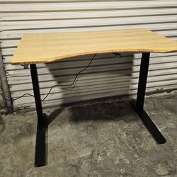 Jarvis Bamboo Adjustable Sit Stand Desk