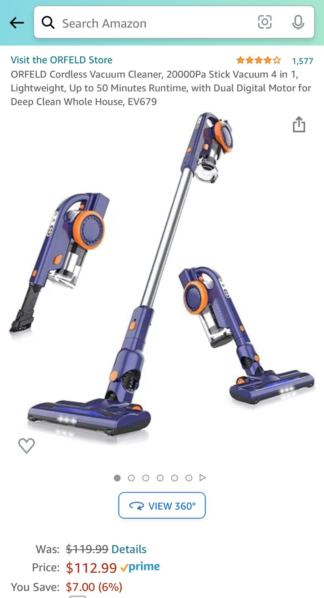 Cordless Vacuum Cleaner, 20000Pa Stick Vacuum 4 in 1, Lightweight,Up to 50 Minutes Runtime, with Dual Digital Motor for Deep Clean Whole House, 679