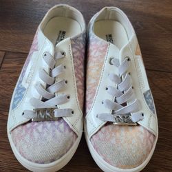 Michael Kors slip-on rainbow sneaker shoes girls sz 13