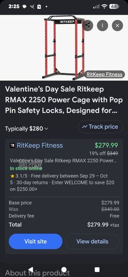 RitKeep Fitness RMAX 2250 Power Cage