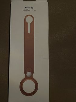 Apple AirTag Leather Loop - Saddle Brown