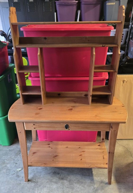 Vintage IKEA Leksvik Desk With Shelf