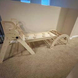 Wooden Pikler 3 piece Montessori Climbing Set