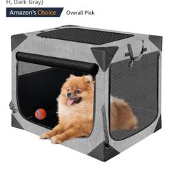 Dog Crate Collapsible Soft Dog Travel Crate For Medium Size Dog 
