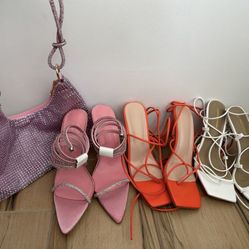 3 Heels And Purse