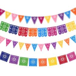 Mexican Banner 4 Pcs Party Supplies Decoration 