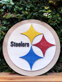 Steelers 3D Wood Sign