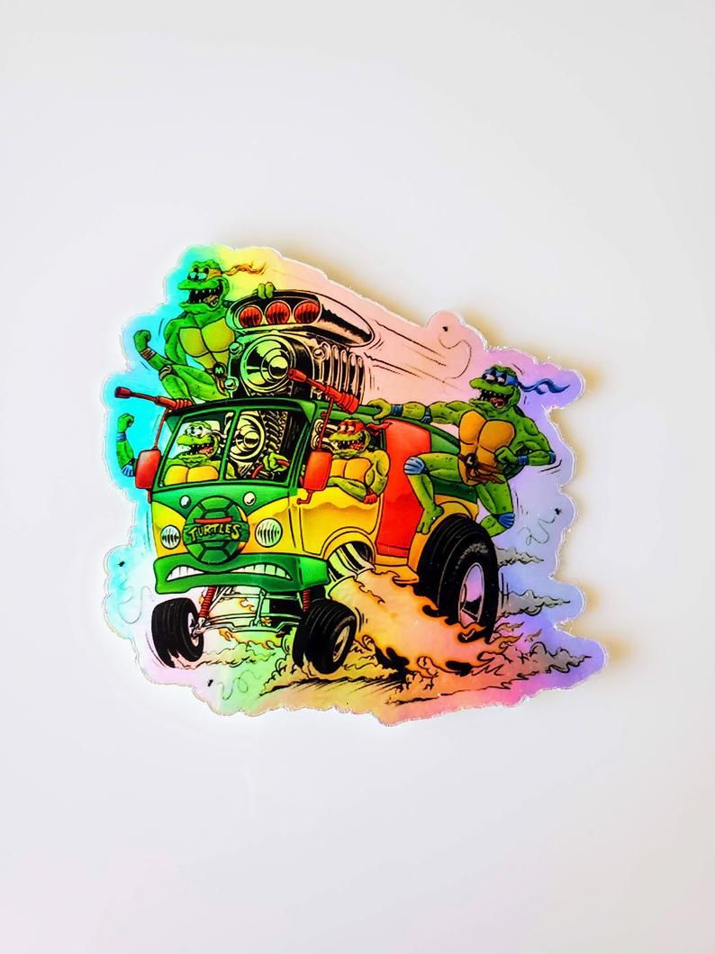 TMNT Stickers - Ed Roth inspired 