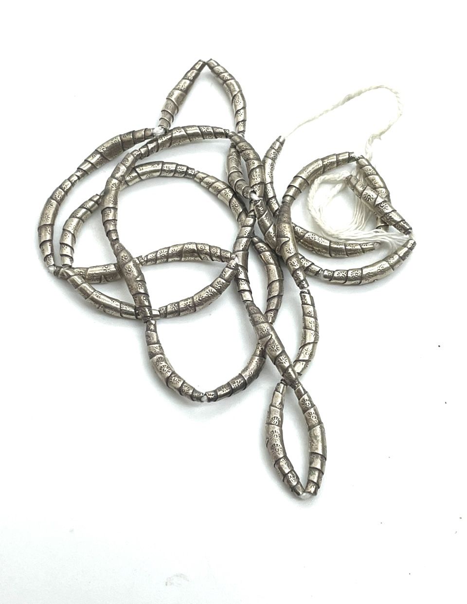 Sterling Crescent Layered Beads