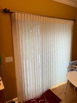 Patio  door drape and fixture 78” x 84”