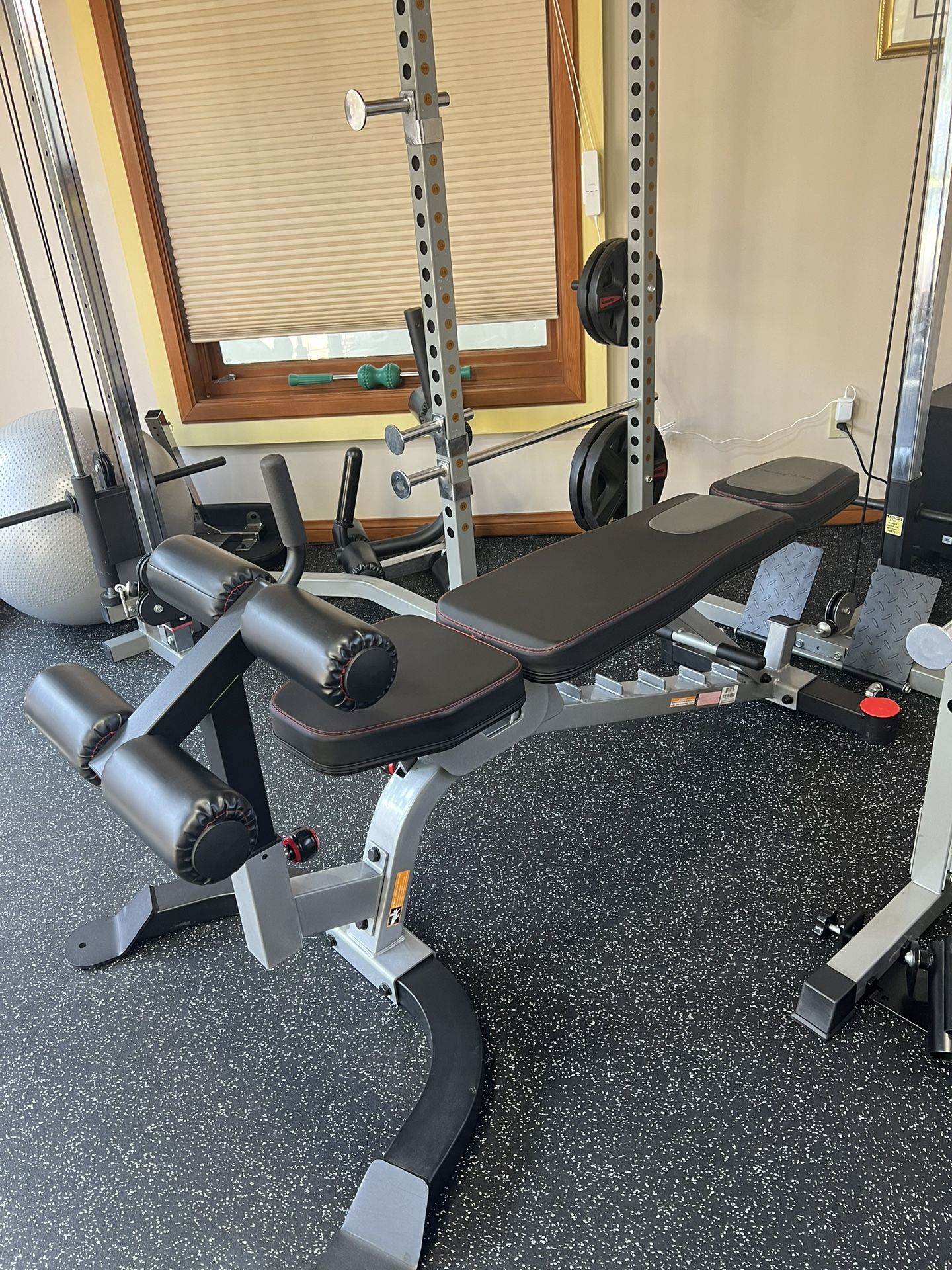 MUST GO Fitness Reality X Class Light Commercial Weight Bench And Preacher And Leg Curl Attachments Home Gym for Sale in Los Angeles CA OfferUp