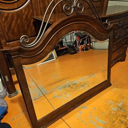 King Size. Headboard And Dresser TWO Nite Stands 