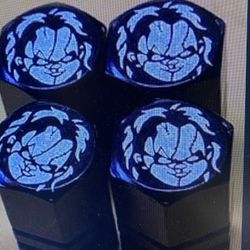 Chuckie tire valve stem caps four pack