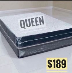 Queen Mattress Set $189 | Brand New
