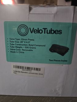 Fat Bike Tube- Removable (French) valve -26×4.0
