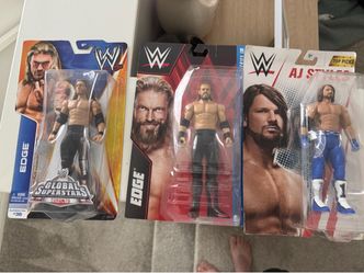 WWF WWE new in box Wrestling Figures Edge AJ Styles