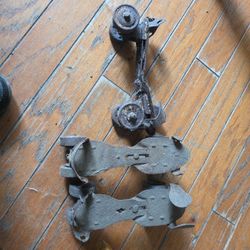 Old skate metal wheels