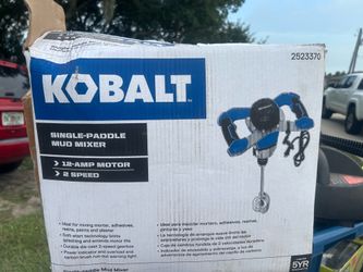 Kobalt Single Paddle Mud mixer (SOLD AS IS)
