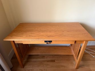 Solid Oak Amish Student Office Desk