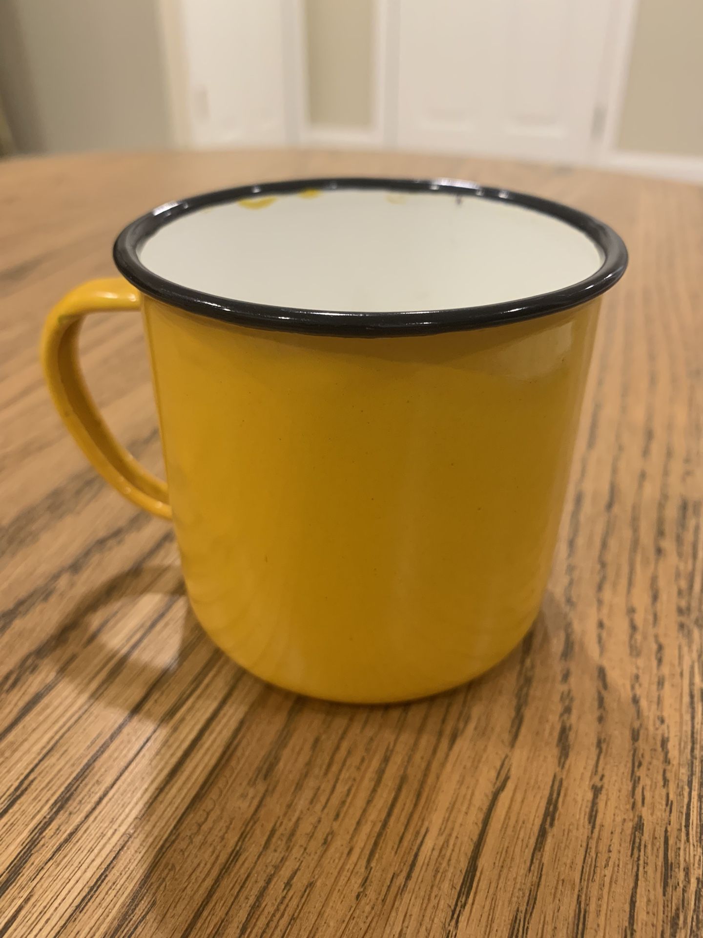 Enamel Yellow Mug Cup
