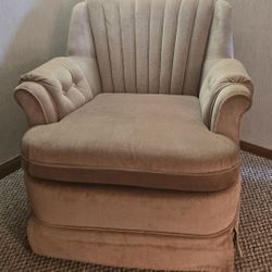 Suede Comfortable Chair