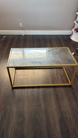 Gold coffee table