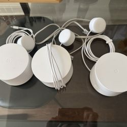 Google Wifi AC1200 Dual-Band Mesh Wi-Fi System Model GJ2CQ AC1200 Dual Ports (3pack)