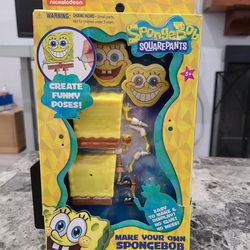 New SpongeBob SquarePants Make Your Own SpongeBob Create Funny Poses Toy Nickelodeon