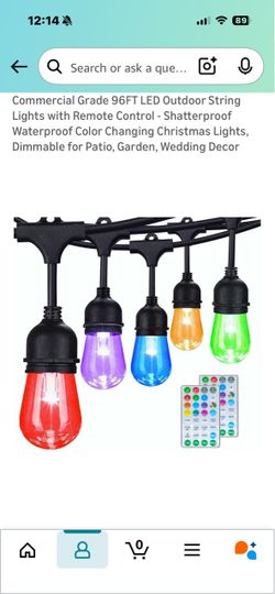 LED string lights-outdoor