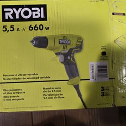 Ryobi 3/8 drill Corded Model (D43) New In Box