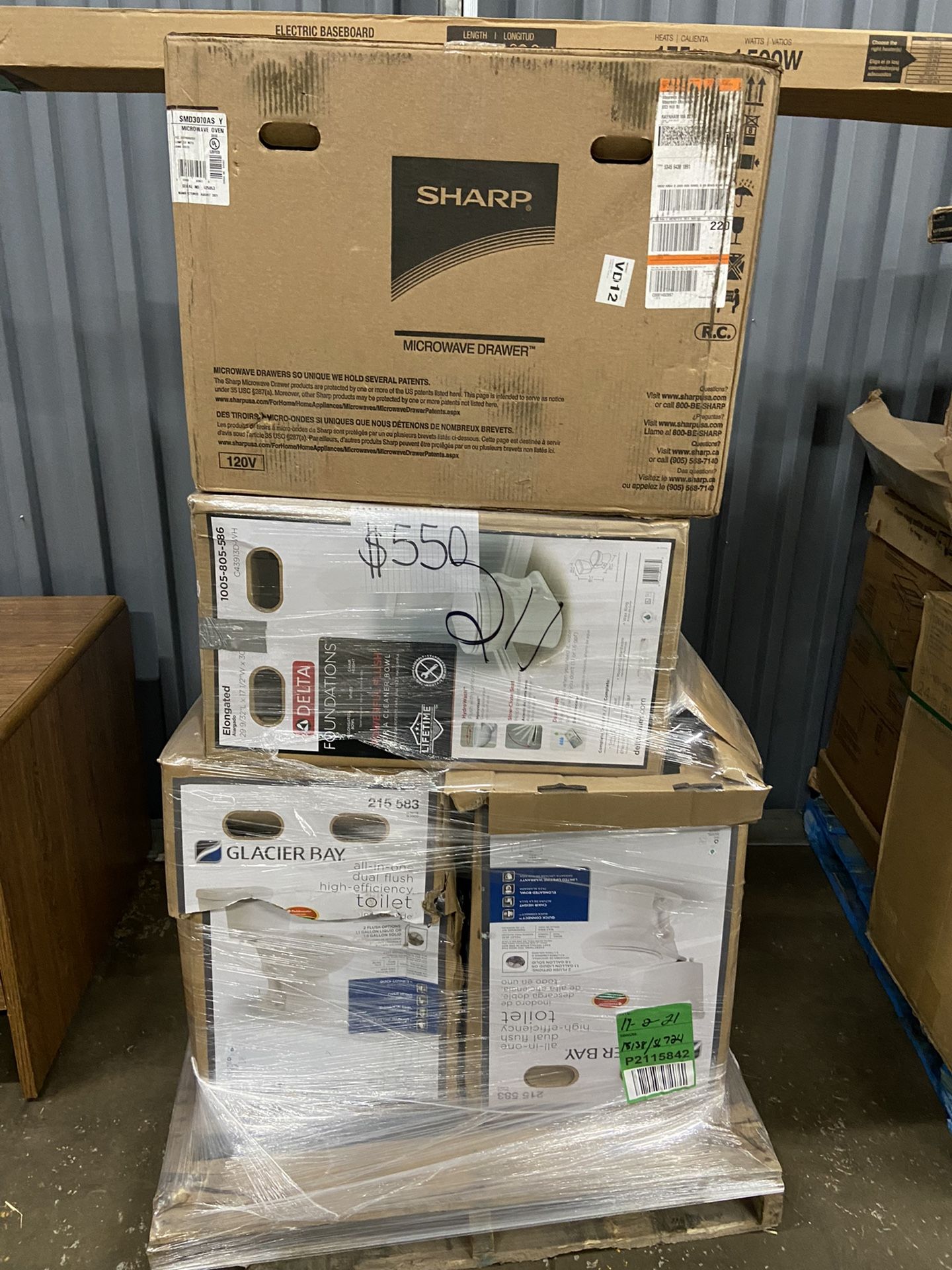 Wholesale liquidation pallets $100 to $800 Why pay retail when you can pay wholesale. Contractor special load with toilets, vanities, tubs