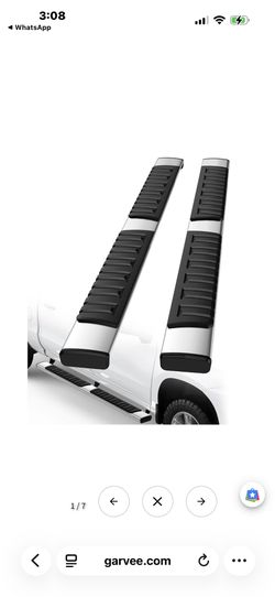 Garvee Running Boards for 19-24 Chevy Silverado/GMC Sierra 1500 Crew Cab - 6.5 Inch/Stainless Steel