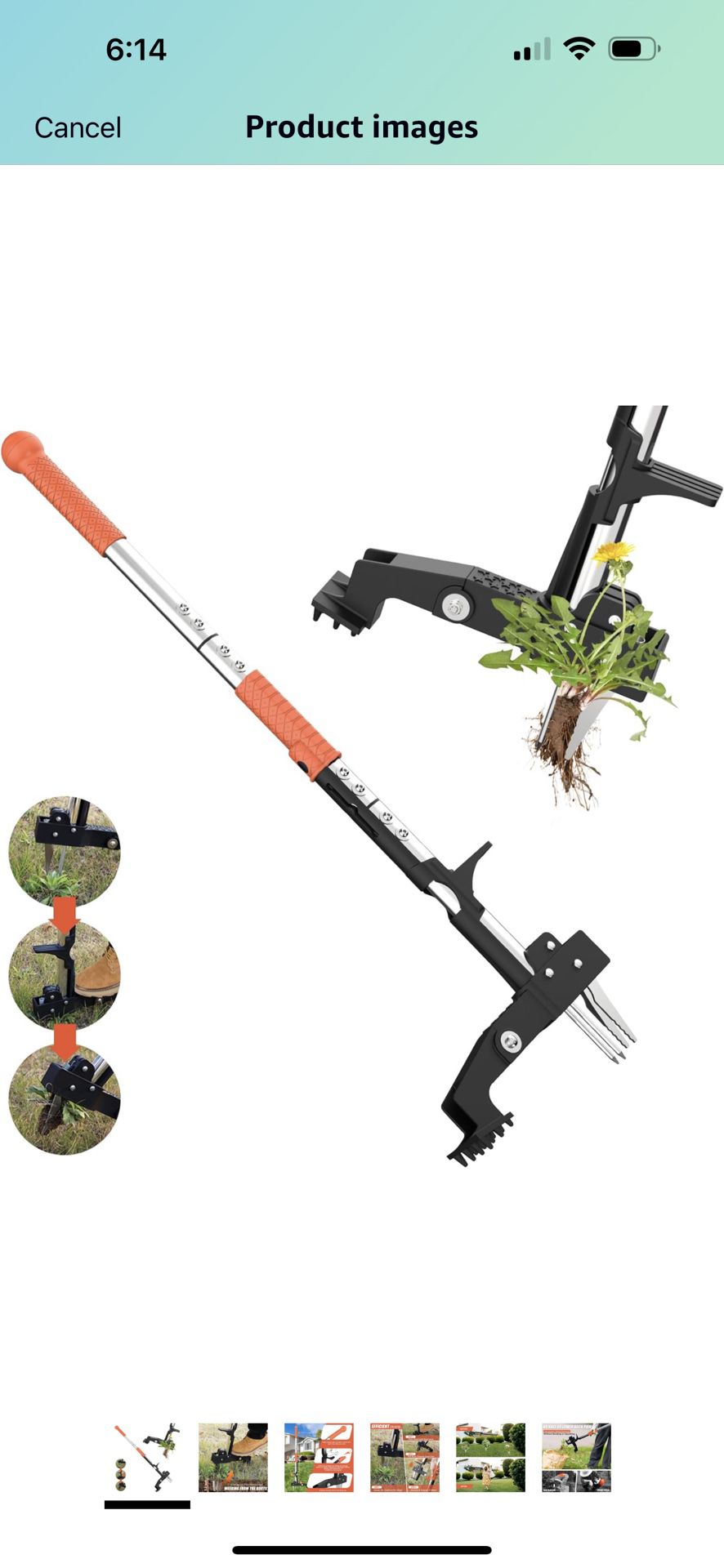 Weed Puller Tool, Gardening Stand-Up Weeder Puller with Ergonomic 39.3" 