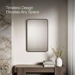 Brand New Kohler R36386-BLL Tellin 22" x 34" framed mirror Matte Black